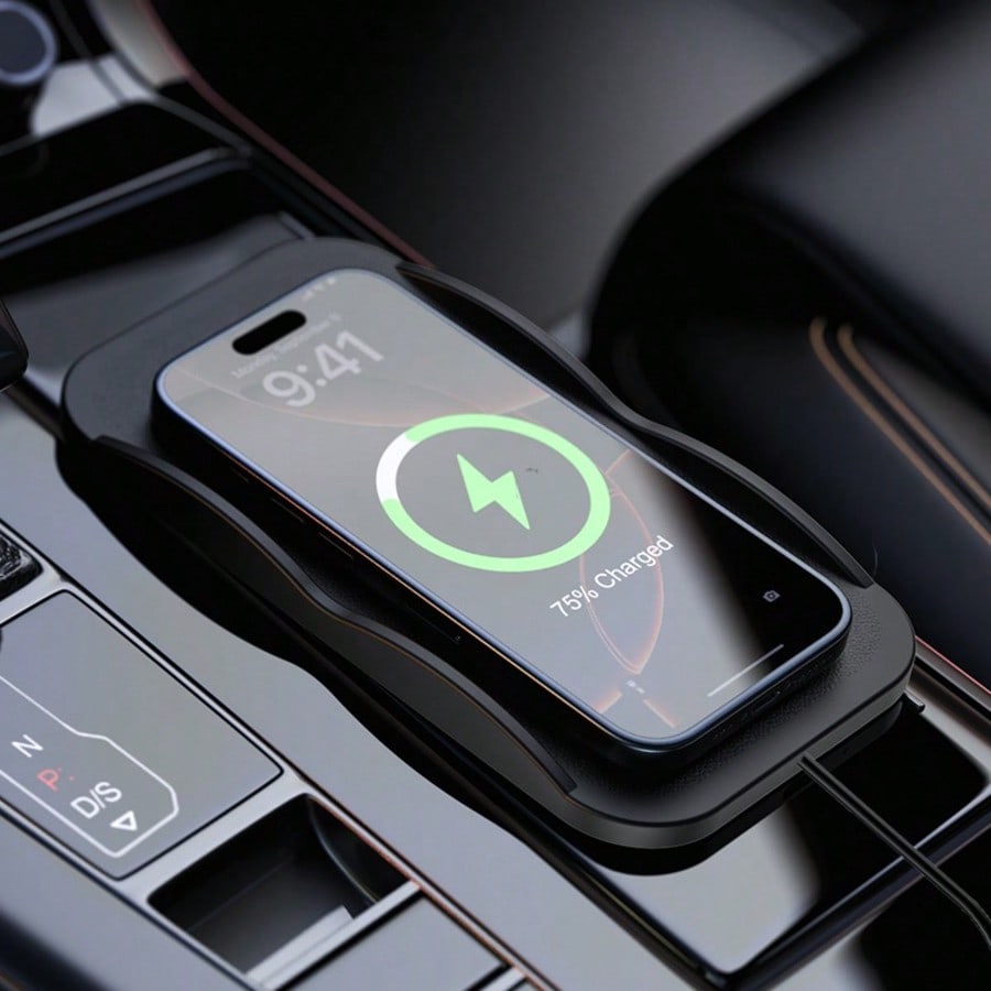 Wireless Car Charger Mount Fast Charging - Cargador inalámbrico para coche con diseño