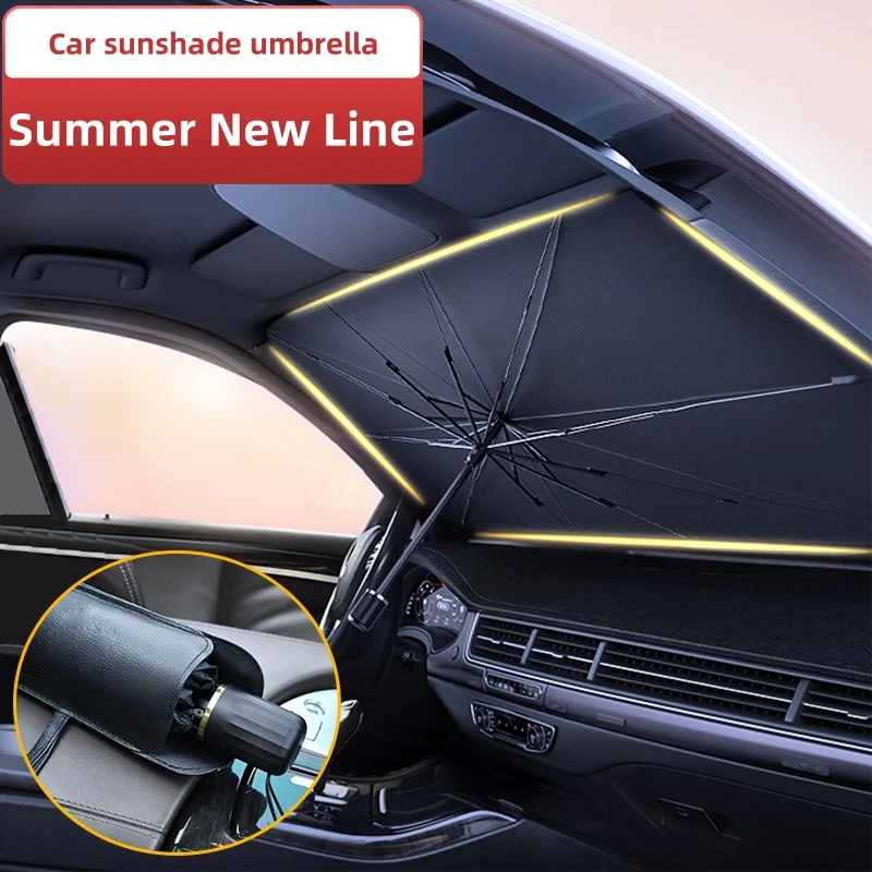 Car Sunshade Windshield Umbrella Foldable - Parasol para Parabrisas de Coche, Sombrilla