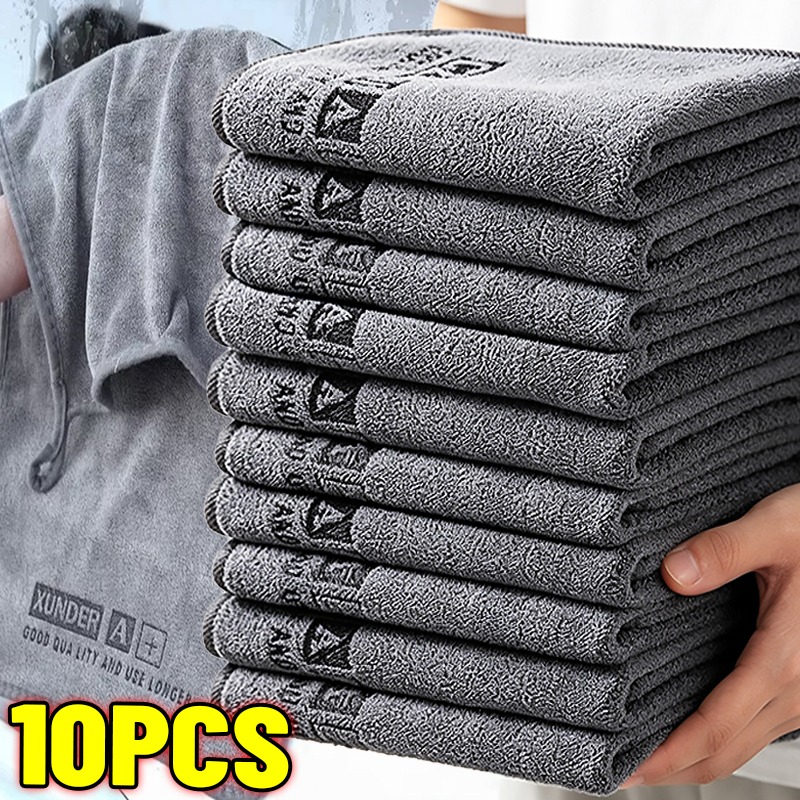 Microfiber Car Drying Towel Super Absorbent - 10/1PCS Paños de microfibra de doble