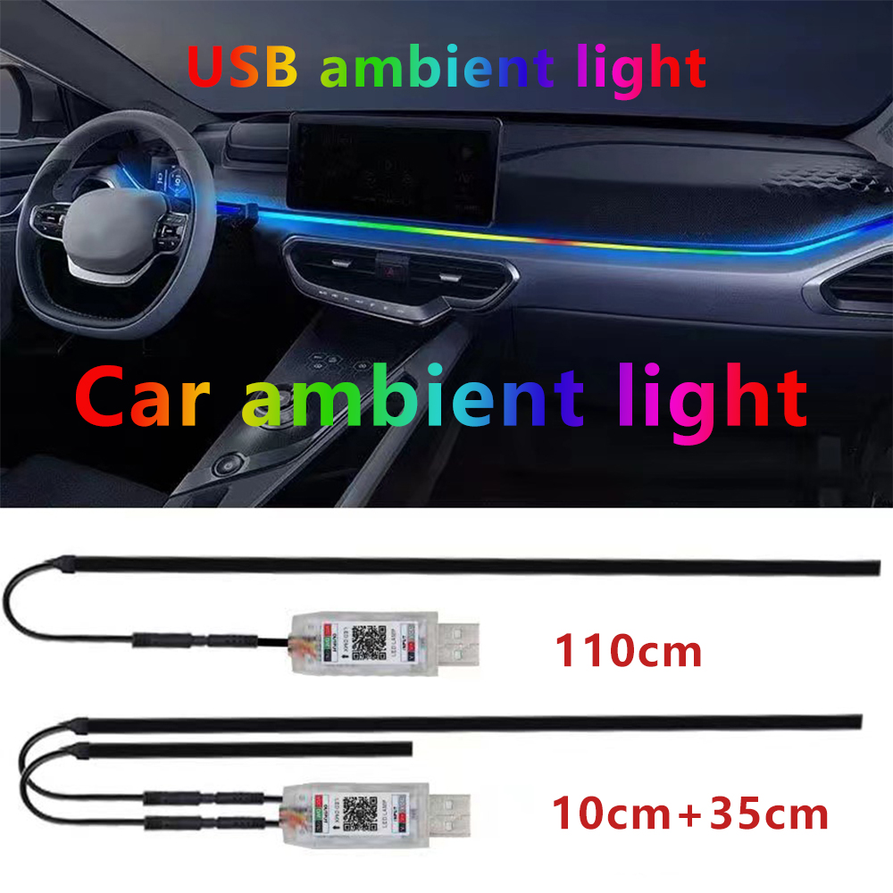 Led Ambient Interior Car Lights App Control - Luz LED ambiental para coche, tiras