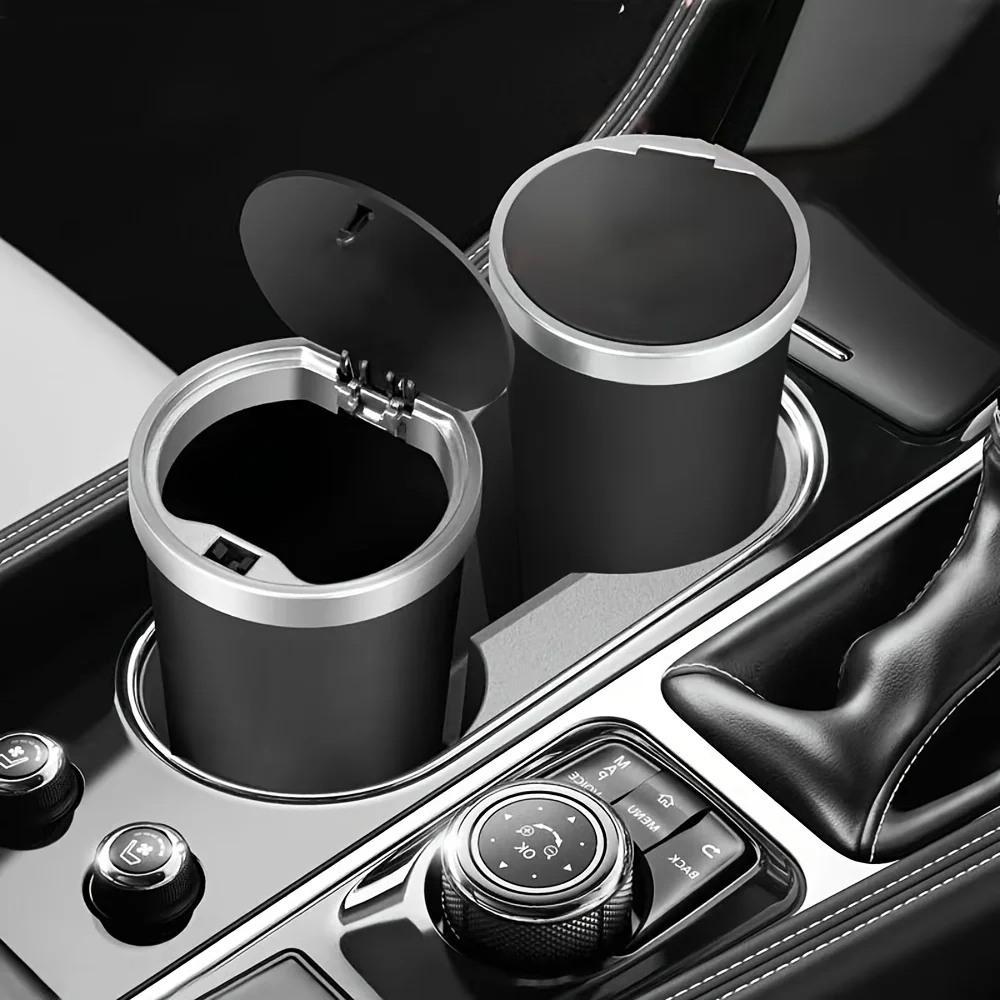 Mini cubo de basura compacto a - Waterproof Car Trash Can With Lid reseña y precio