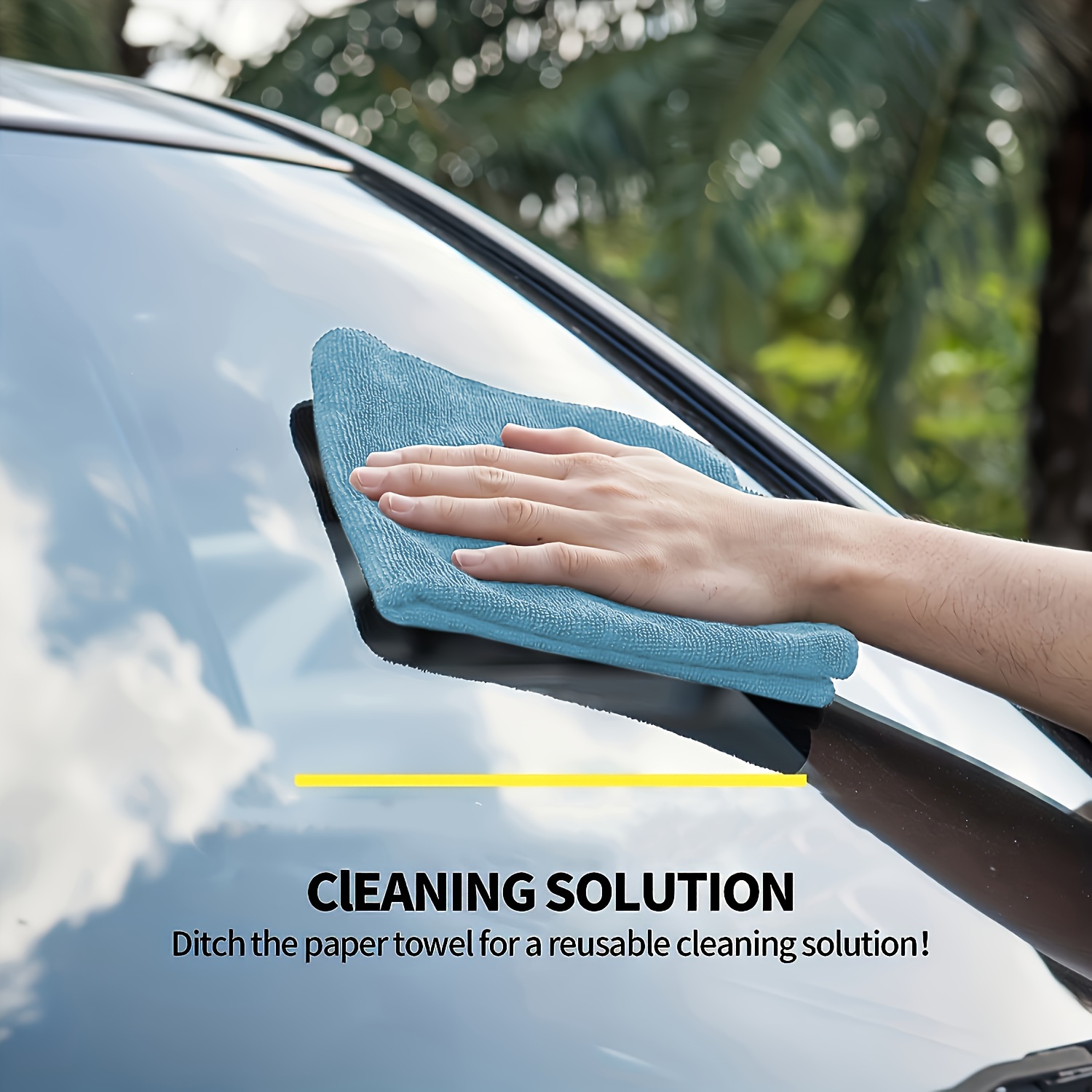 Paño de Microfibra Azul Claro  - Microfiber Car Drying Towel Super Absorbent reseña y precio