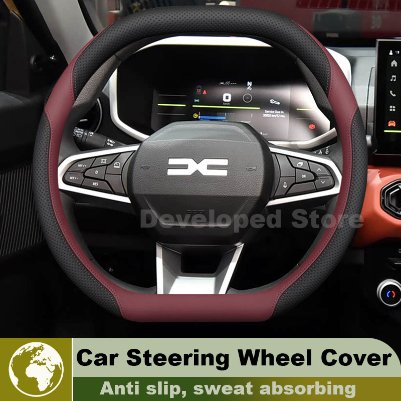Funda de Cuero para Volante de - Car Steering Wheel Cover Anti Slip Breathable reseña y precio