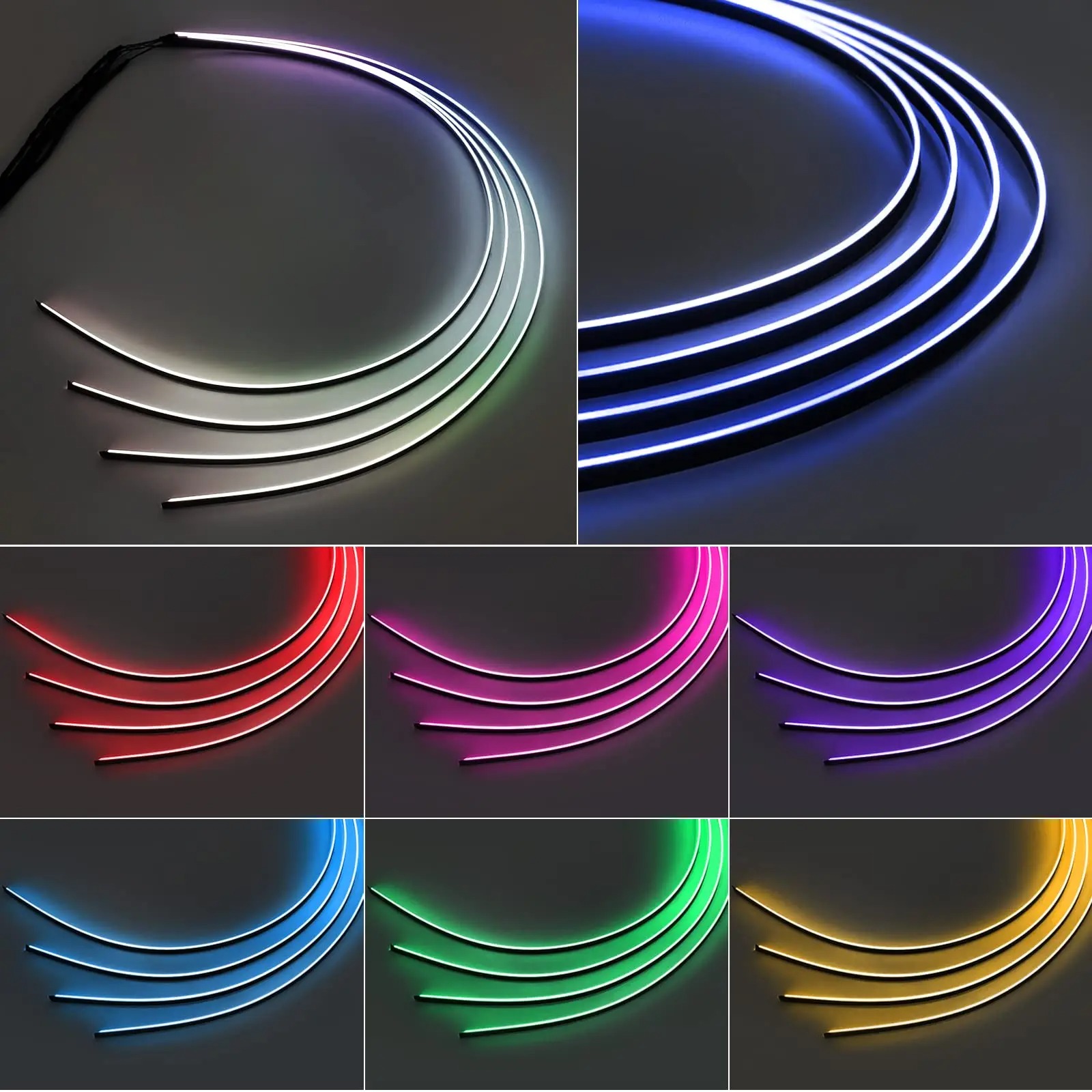 Kit de luces ambientales LED p - Led Ambient Interior Car Lights App Control reseña y precio