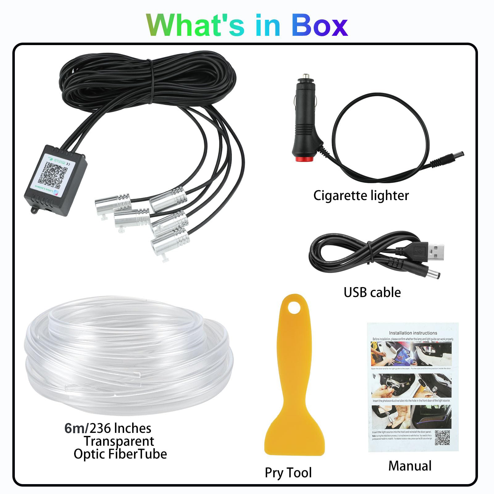 Tira de Luces LED RGB de 12V,  - Led Ambient Interior Car Lights App Control reseña y precio