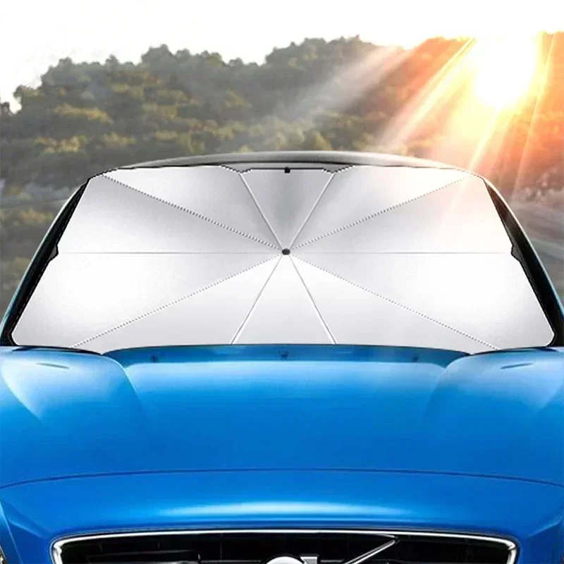 Parasol plegable para coche, c - Car Sunshade Windshield Umbrella Foldable reseña y precio