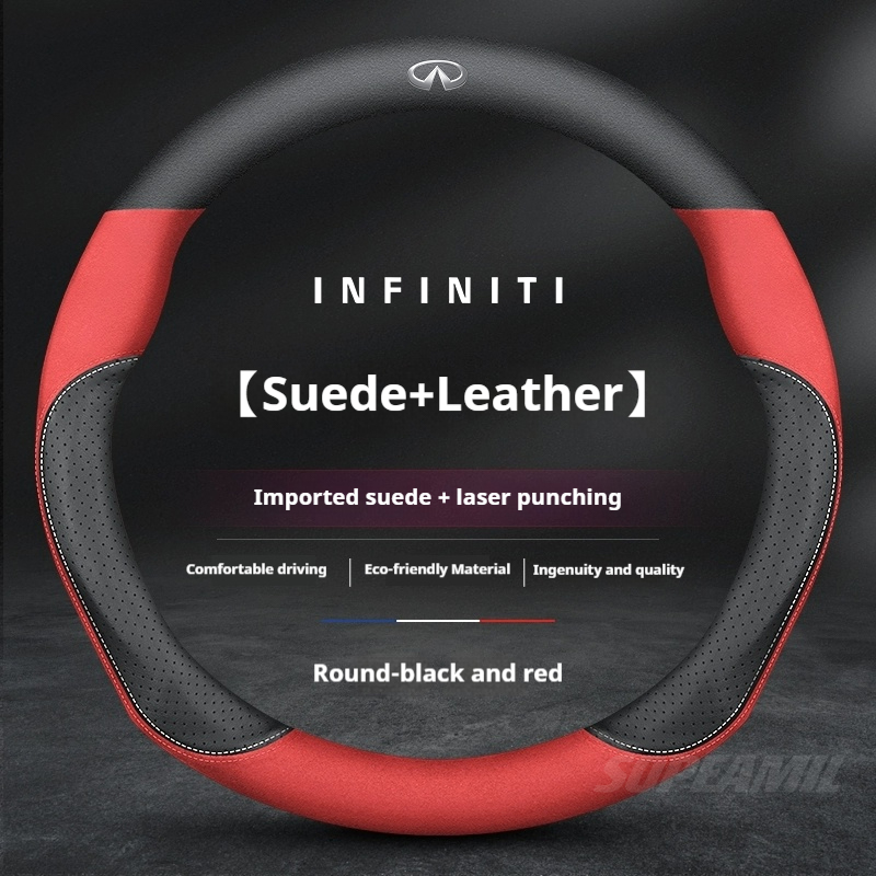 Para Infiniti EX FX JX ESQ Q30 - Car Steering Wheel Cover Anti Slip Breathable reseña y precio