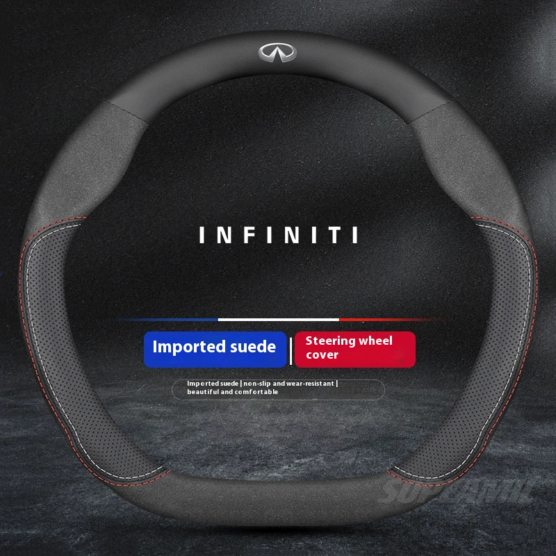 Para Infiniti EX FX JX ESQ Q30 - Car Steering Wheel Cover Anti Slip Breathable reseña y precio